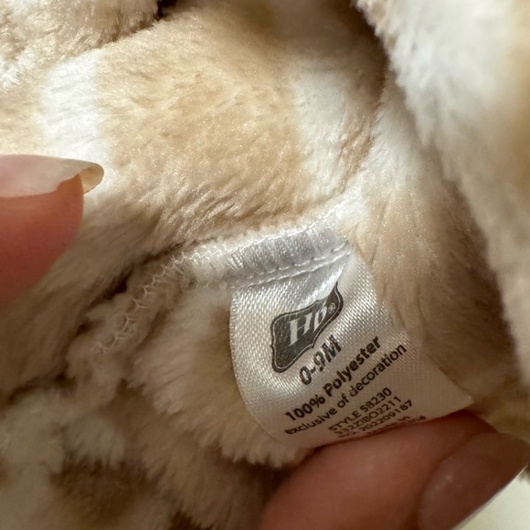 Hooded soft plush Baby bathrobe Giraffe 6-9 months NWOT - Picture 9 of 12